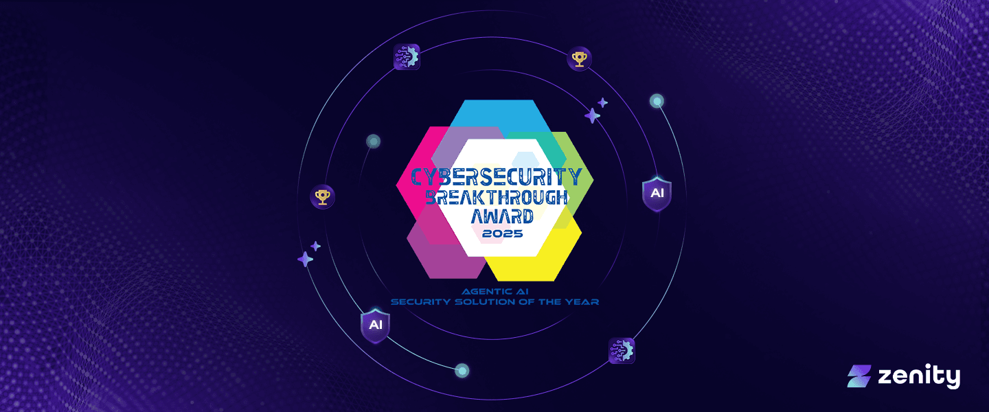 Zenity Named “Agentic AI Security Solution of the Year” in 9th Annual CyberSecurity Breakthrough Awards Program