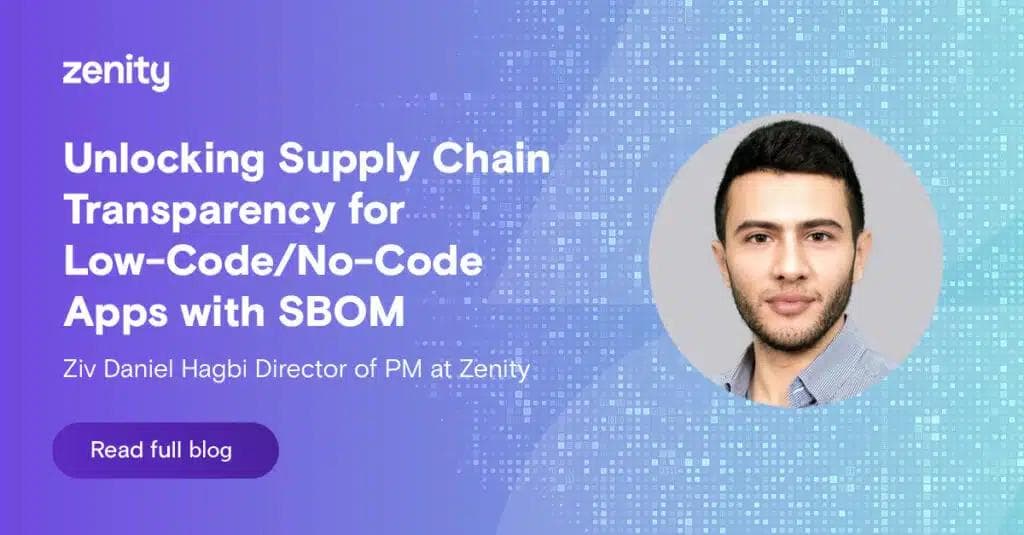 Unlocking Supply Chain Transparency for Low-Code/No-Code Apps with SBOM