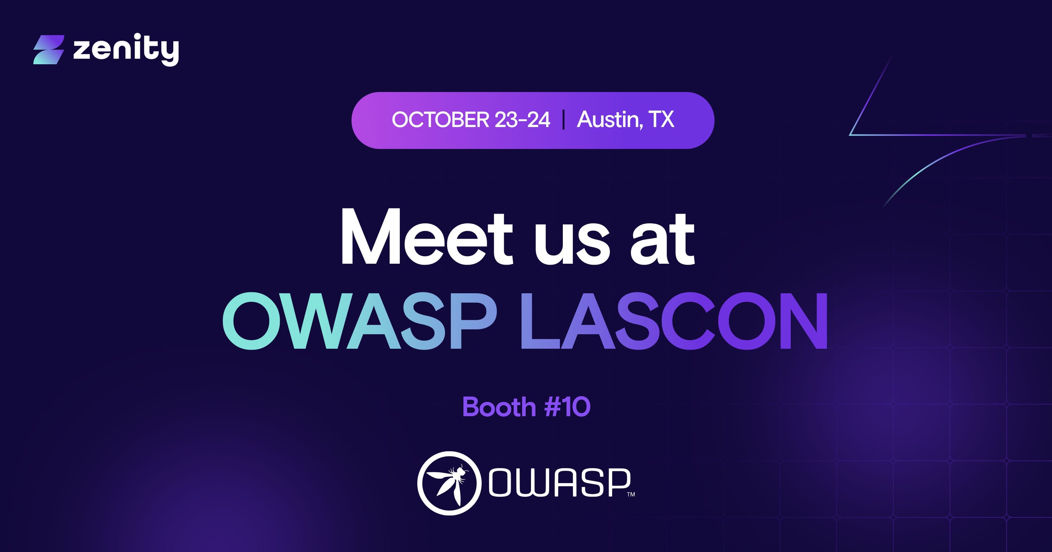 Meet Zenity at OWASP LASCON 2025